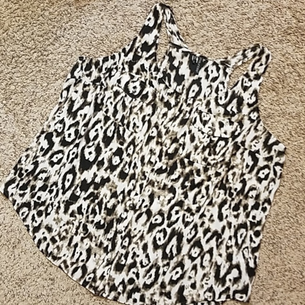 Plus Leopard Print Tank Top - 2x Maurices - image 1